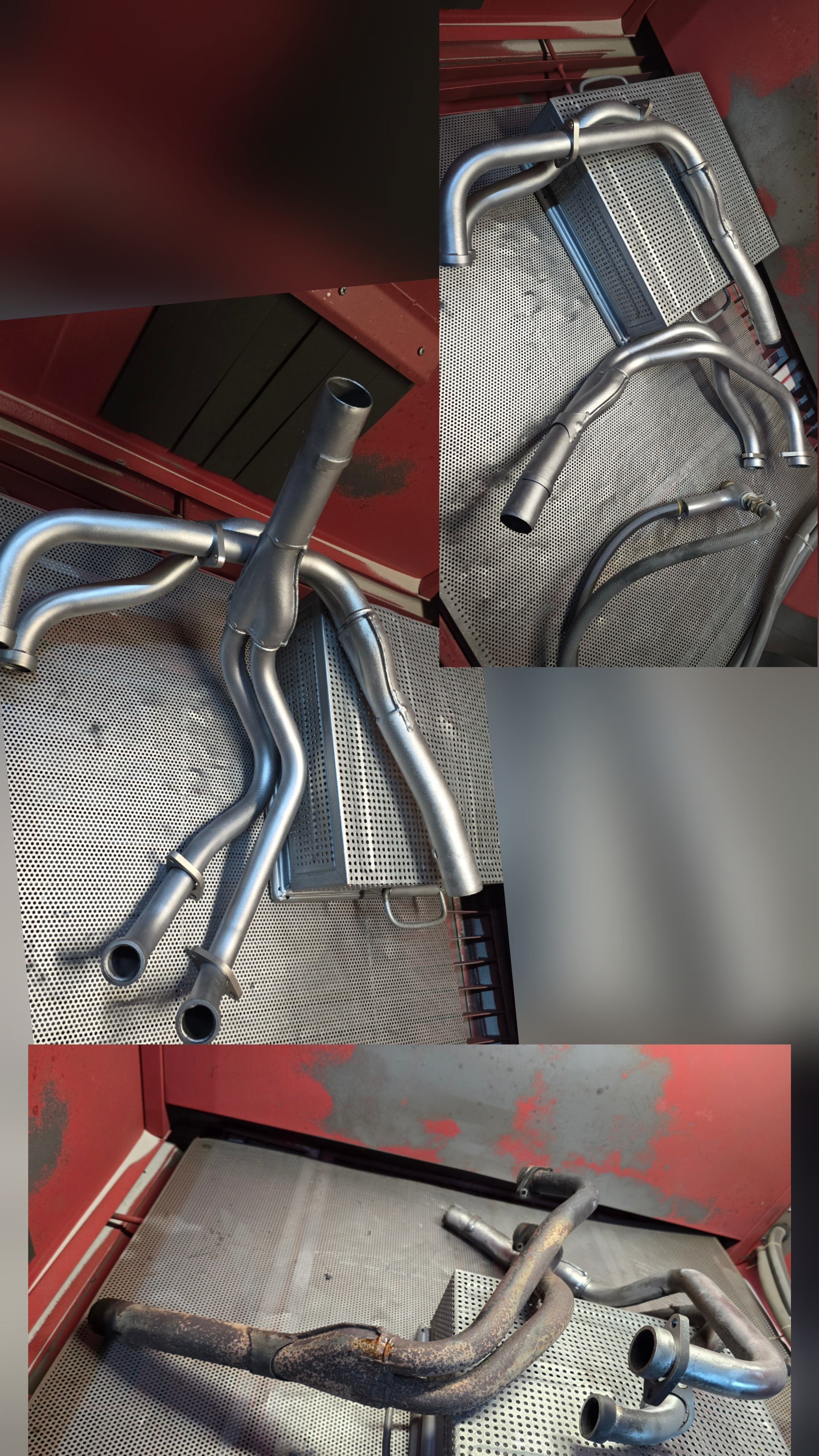 Motorenteile nach Nussschalenstrahlen